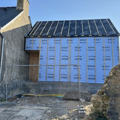 Extension en ossature bois d'une maison