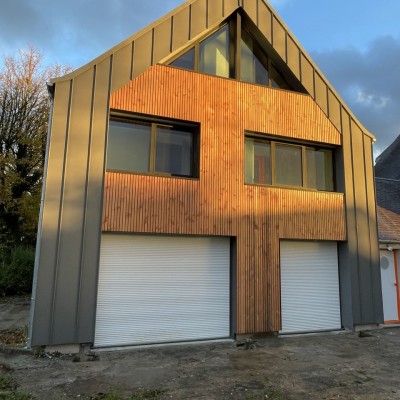 Rénovation thermique d'un pignon de maison